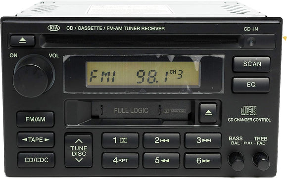 AM FM Radio Single CD Cassette Player for 2002 Kia Optima Magentis 96190-3C101