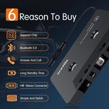 Car Audio Bluetooth Cassette Receiver, Tape Player Bluetooth 5.0 Cassette Aux Adapter