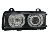 DEPO Halogen Angel Eye P36 Projector Glass Headlights for 1992-1999 BMW E36 3 Series 318 325 328 M3