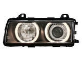 DEPO Halogen Angel Eye P36 Projector Glass Headlights for 1992-1999 BMW E36 3 Series 318 325 328 M3