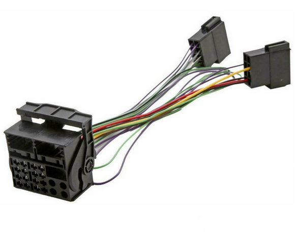 ISO Wiring Harness for Volkswagen VW RCD RNS MFD Retro Fit Adaptor Quadlock