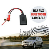 12V Car Audio Stereo Bluetooth AUX Receiver Module 2RCA Interface Cable Adapter