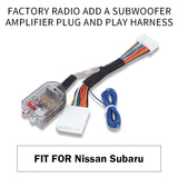 Factory Radio Add A Subwoofer Amplifier Adapter Harness fit for Nissan Subaru Titan Juke