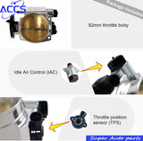 92MM LS Throttle Body with Position Sensors TPS IAC For LSX LS1 LS2 LS3 LS6 LS7