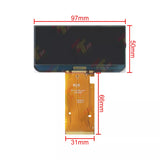 LCD Info Display for Instrument Cluster FPC-VLG1629 COGVLGE1629R1A1