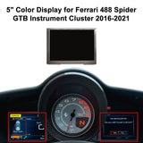 5" Color LCD Information Odometer Display for Ferrari 488 Spider GTB Speedometer Cluster