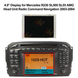 Radio Command 2.0 Navigation LCD Display for 2003 2004 Mercedes R230 SL500 SL55 AMG Head Unit