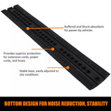 2pcs 6 Ft 2 Channel Speed Bump Hump, 72" Long Modular Speed Bump 22000 LBS Load