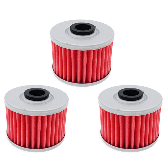 3x Oil Filter for Honda Fourtrax 250X 350 350D, Rancher 350 420, Foreman 450 500