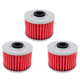 3x Oil Filter for Honda Fourtrax 250X 350 350D, Rancher 350 420, Foreman 450 500