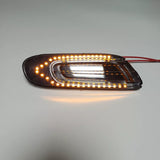 LED Dynamic Side Marker Light Turn Signal Lamp Clear/Black for Mini Cooper F55 F56 2014-2017