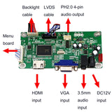 LCD Controller Driver Board for LM270WQ1-SD A1 A2 C2 Panel 2K HDMI Video Audio