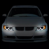 Projector Headlights Black [3D U-Halo DRL+LED Signal] For 09-12 BMW E90 3-Series M3 4D Sedan