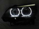 DEPO V3 LED U-Ring White Angel Halo Headlight for 2004-2010 BMW E60/E61 5 Series M5