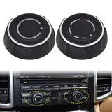 2x Front Volume Control Buttons Knobs for Porsche Cayenne 2011-2016 Macan 2014-2017