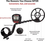 Professional Metal Detector, Waterproof, High Accuracy, 10'' Coil, LCD MT-XR