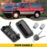 Exterior Front Door Handle w/ Lock Cylinder for Chevrolet 88-99 C1500 GMC K1500