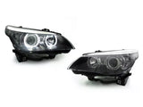 DEPO V3 LED U-Ring White Angel Halo Headlight for 2004-2010 BMW E60/E61 5 Series M5