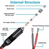 12V ~ 24V Fused Male Car Cigarette Lighter Socket Plug Connector Cable