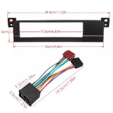 1-Din Aftermarket Radio Fascia Adaptor Frame Panel Kit for BMW 3 Series E46 1998-2005 3-Series M3