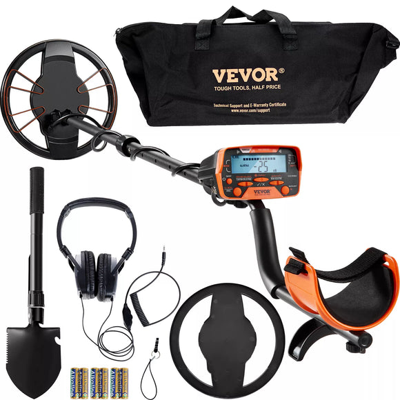 VEVOR LCD Display Metal Detector Gold Digger Hunter 10