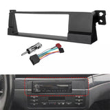 1-Din Aftermarket Radio Fascia Adaptor Frame Panel Kit for BMW 3 Series E46 1998-2005 3-Series M3