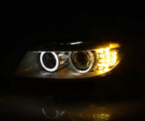 Projector Headlight w/LED Signal for 2009-2012 BMW E90 3-Series M3 Sedan Wagon Pair