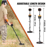 VEVOR LCD Display Metal Detector Gold Digger Hunter 10" IP68 Waterproof