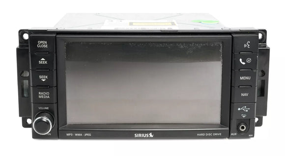 2010-11 Dodge Ram Jeep Radio AM FM CD DVD Navigation w Aux P05064818AD Face RER