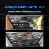 Center Console Radio Button Carbon Fiber Sticker Overlay for BMW E39 525 528 530 540 M5 1998-2003