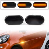 LED Side Marker Light Turn Signal Lamp Black for Smart Fortwo W453 C453