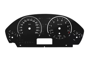 Speedometer Dials MPH to KM/H Gauges for BMW F30 Black