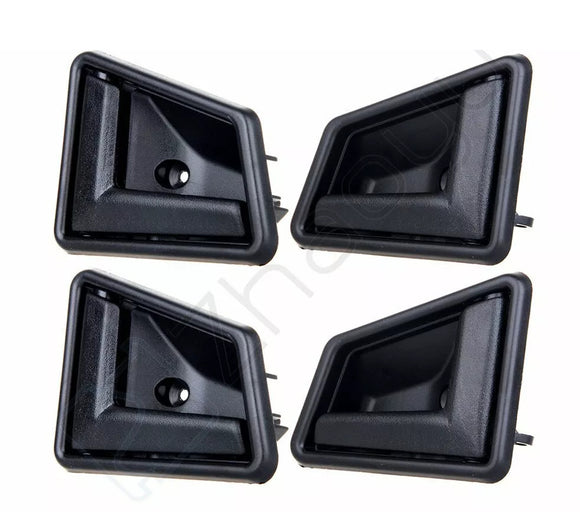 4x Door Handles Black Interior Right Left Front Rear for Chevy Geo Sidekick 1989-1997