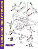 Club Car Precedent Front Bushing Kit With Screws for 2004-Up Club Car Precedent