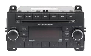 2012-2013 Dodge Durango AM FM Radio CD MP3 Player Aux Face RES OEM P05091162AC