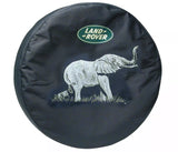 New Genuine Soft Vinyl Spare Tire Cover w/ Rhino Elephant Wolf Design LRN50240 for Land Rover