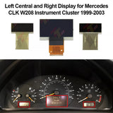 Set Left, Right, Central Clip In Display for Mercedes-Benz E-Class W210, CLK W208 Instrument 2000 2001 2002 2003