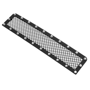 Stainless Steel Bumper Black Mesh Rivet Studs Grille for 2003-2007 Hummer H2