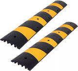 2pcs 6 Ft 2 Channel Speed Bump Hump, 72" Long Modular Speed Bump 22000 LBS Load