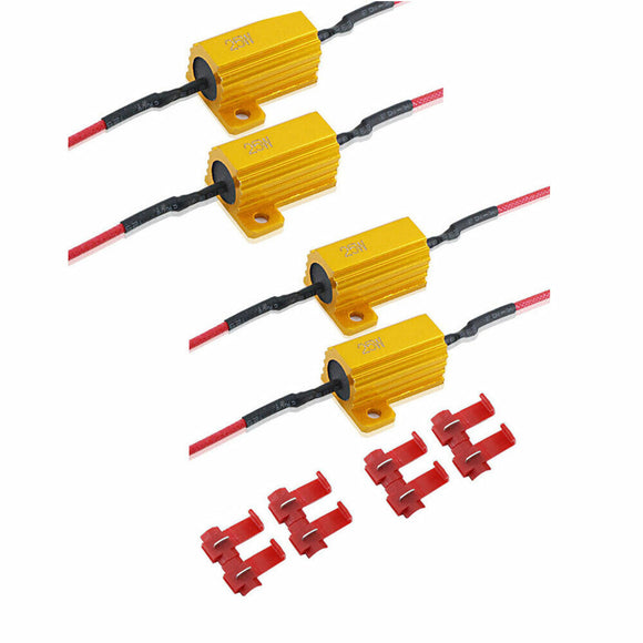 4x LED Load Resistors 25W 10 ohm Bulbs Turn Signal Error/Blinker/Hyper Flashing