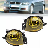 2X Yellow Fog Lights Bumper Lamps for 2006-2008 BMW E90 323i 325i 328i 330i 335i