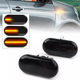 LED Side Marker Light Turn Signal Lamp Black for Smart Fortwo W453 C453