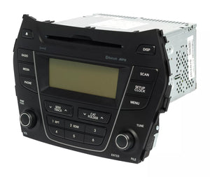 2013-14 Hyundai Santa Fe AM FM Radio Single CD MP3 XM w Display 96170-4Z1004X