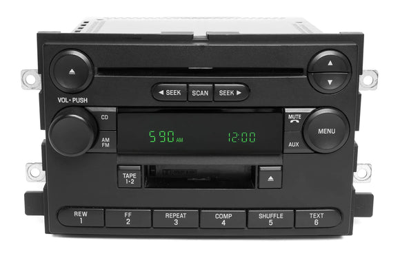 2004 Ford F-150 Truck AM FM Cassette CD Radio OEM Original 4L3T-18C868-FD