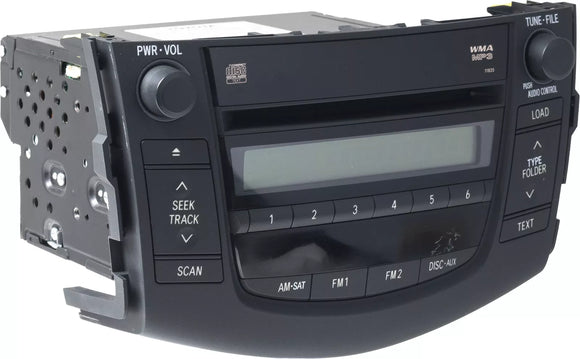 2006-08 Toyota RAV4 AM FM Radio Single Disc CD MP3 Player 86120-42171 Face 11835