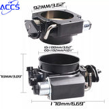 92MM LS Throttle Body with Position Sensors TPS IAC For LSX LS1 LS2 LS3 LS6 LS7