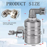 Stainless Steel Fully Automatic Water Level Control Float Valve for Tank Fountain Pool Trough