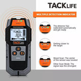 TACKLIFE Stud Finder, Wall Scanner 3 in 1 Metal, Wood Wall Detector - DMS03