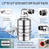 Stainless Steel Fully Automatic Water Level Control Float Valve for Tank Fountain Pool Trough