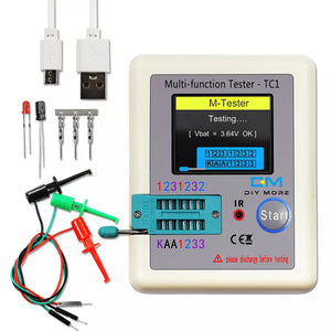 LCR-TC1 Transistor Tester TFT Diode Capacitance Meter for LCR ESR NPN PNP MOSFET